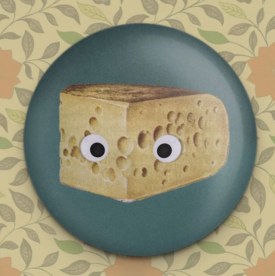 Googly Cheese Magnet