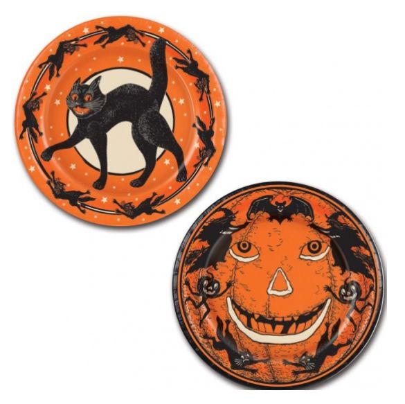Vintage Halloween Paper Plates (8Pk) 