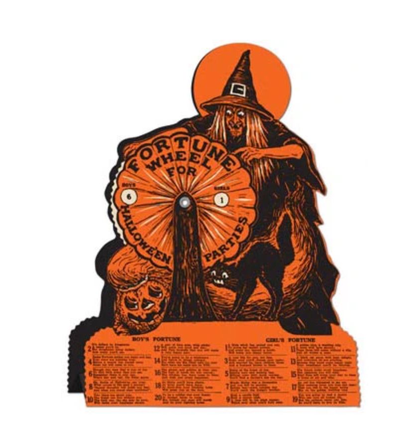 Witch Fortune Wheel Game Beistle