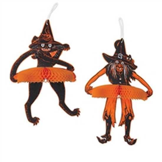 Tango Witch And Cat Jointed Halloween 