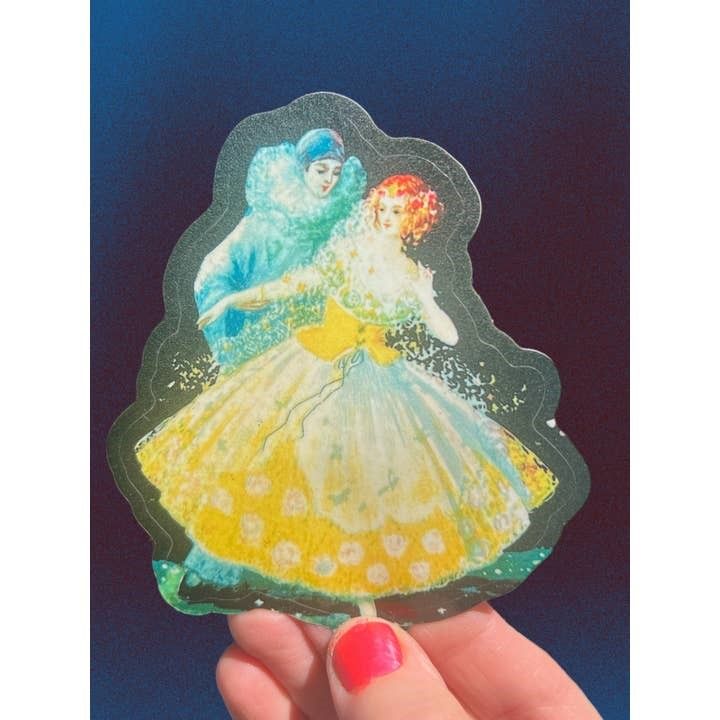 Dancing Pair Pierrot Sticker