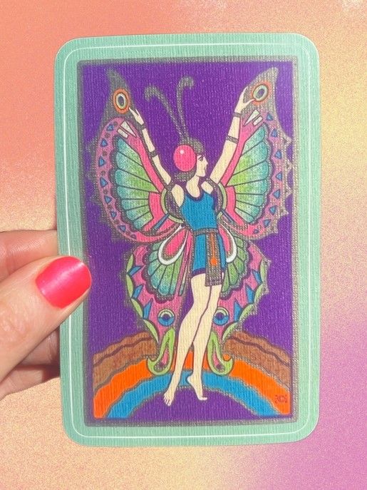 Egyptian Revival Butterfly Sticker