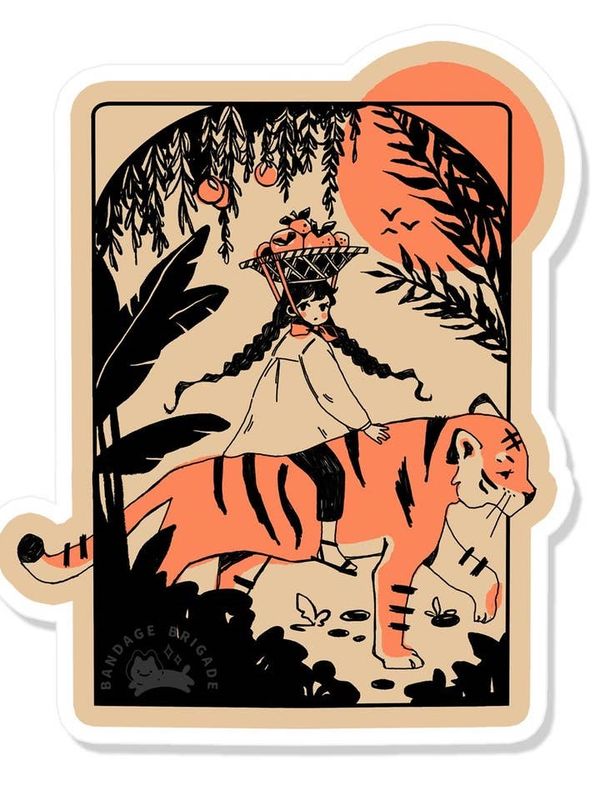 Orange Harvest Sticker