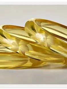 Frond Cuff Bracelet, Lemon