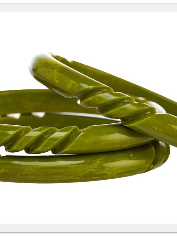 Swizzle Spacer Bracelet, Fern