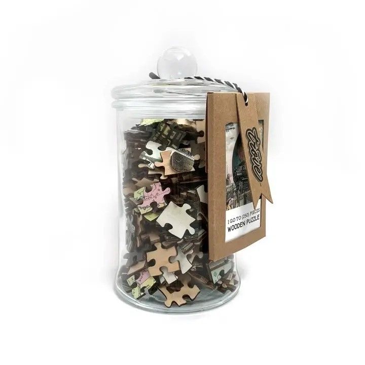  20th Century Transport 250 Pc Puzzle In Glass Jar