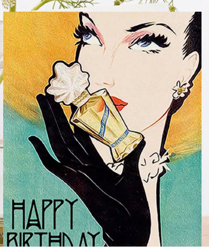 Perfume - Blank Birthday Card