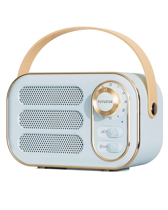Vintage Style Bluetooth Speaker-Blue