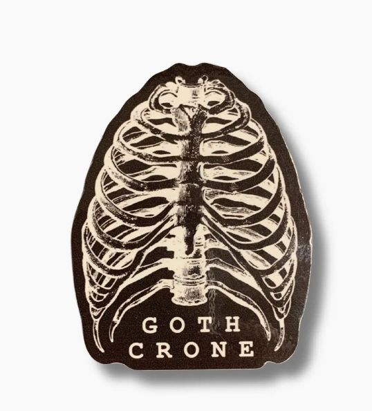 Goth Crone Sticker 