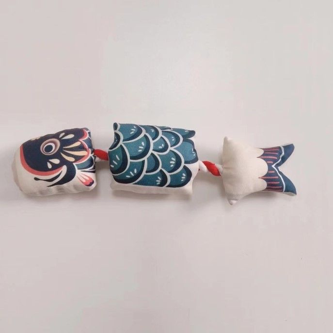 Blue Interactive Catnip Fish Toy
