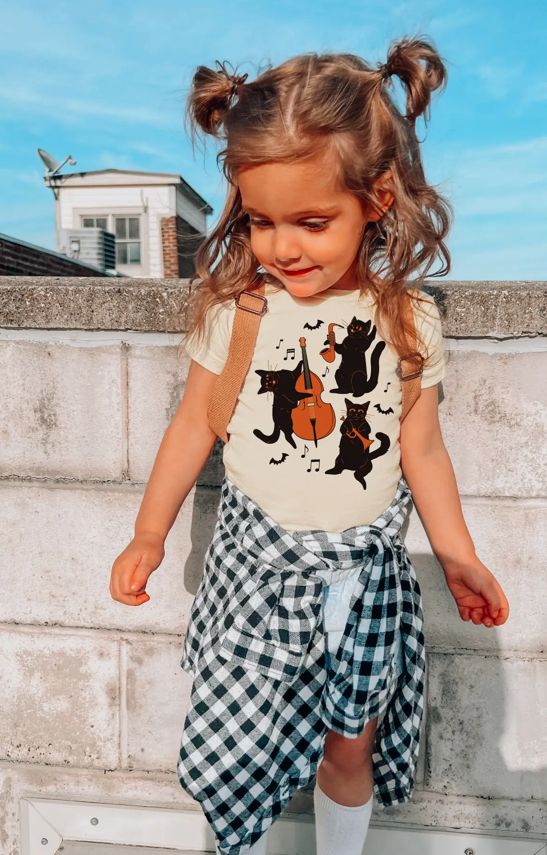 Musical Halloween Cats Toddler/ Youth Shirt