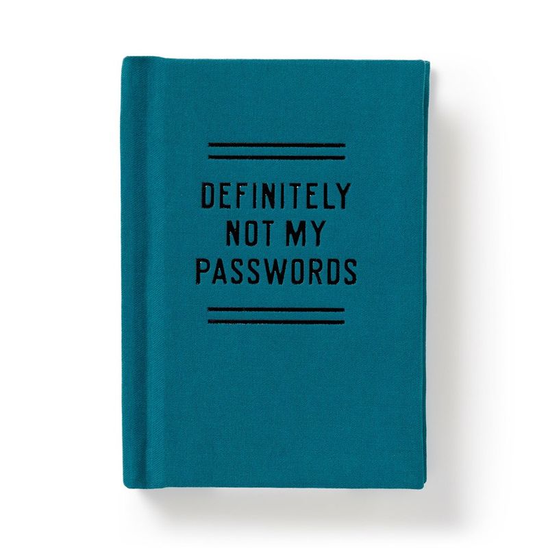 Definitely Not My Passwords Mini Book 
