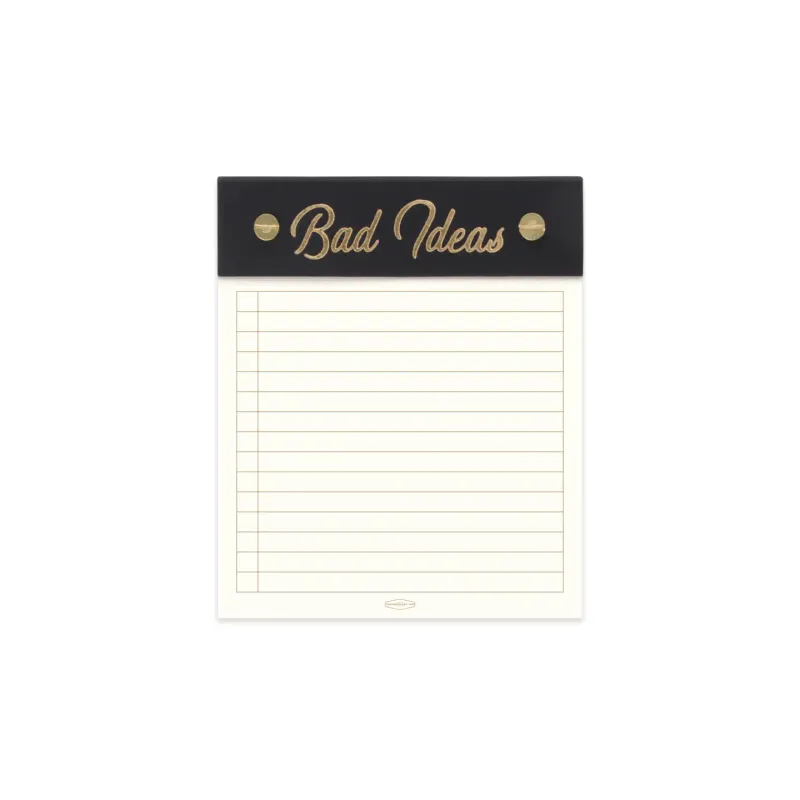Post Bound Notepad - Bad Ideas