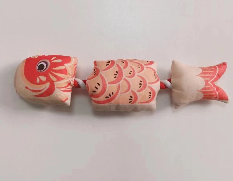 Orange Interactive Catnip Fish Toy