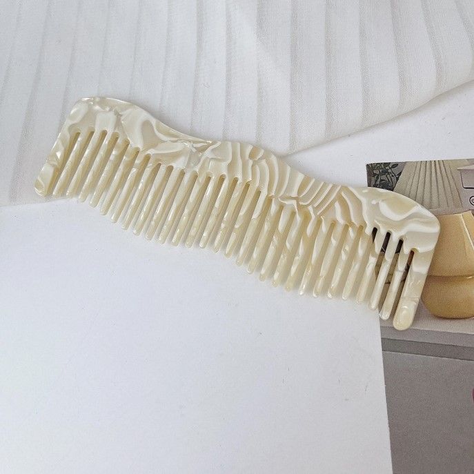 Women Portable Wavy Comb - Beige