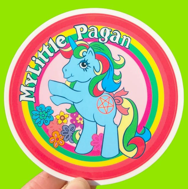 My Little Pagan Pony 3” Sticker