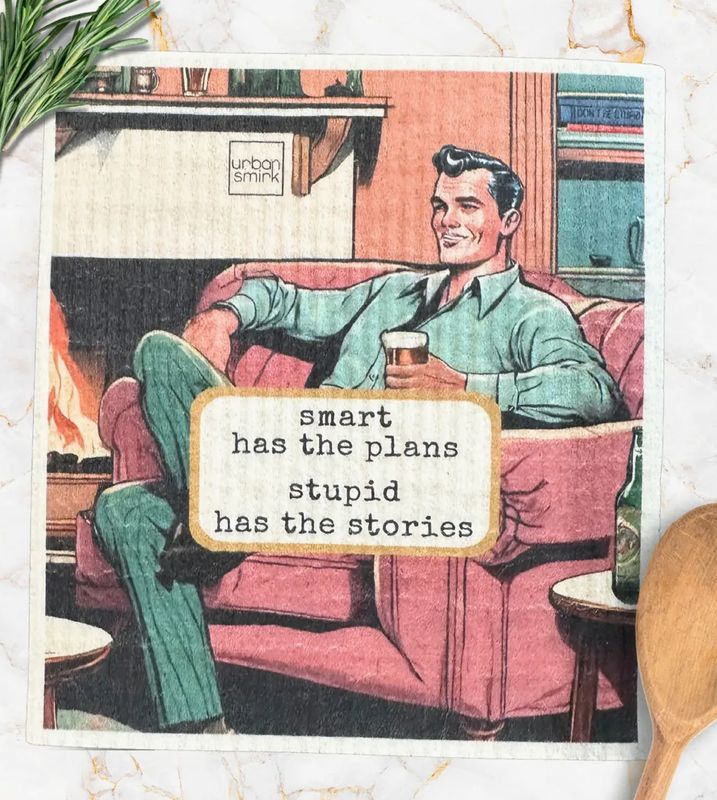 Smart Has Plans Swedish Dish Cloth