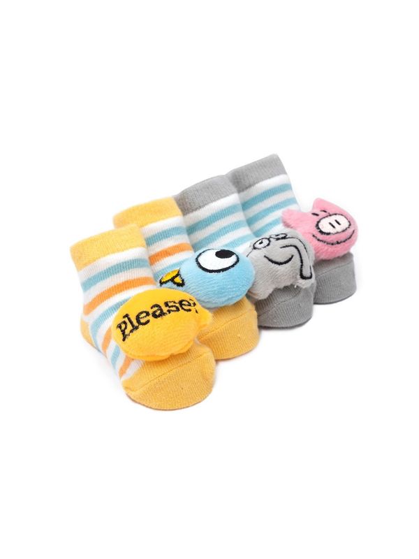 Mo Willems Baby Rattle Socks 2-Pack 0-12 Months