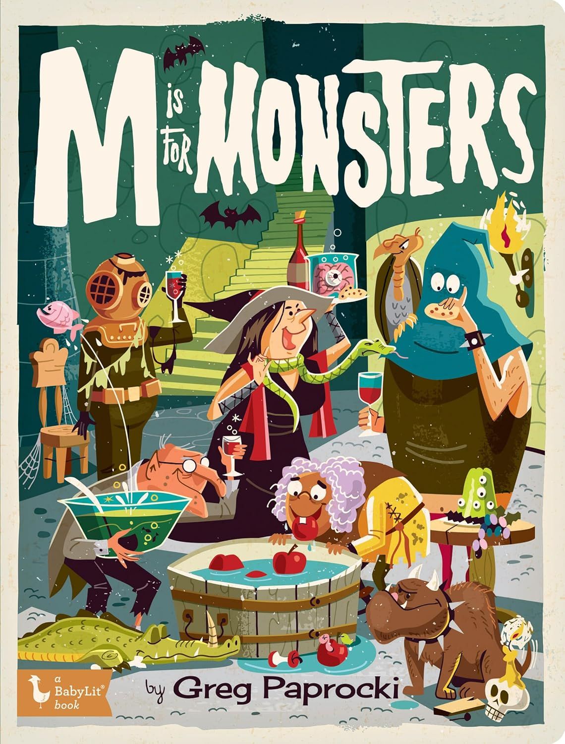 M is for Monsters Board Book