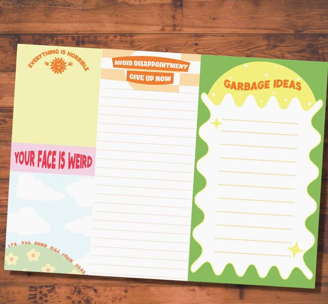 Demotivational Notepad Set