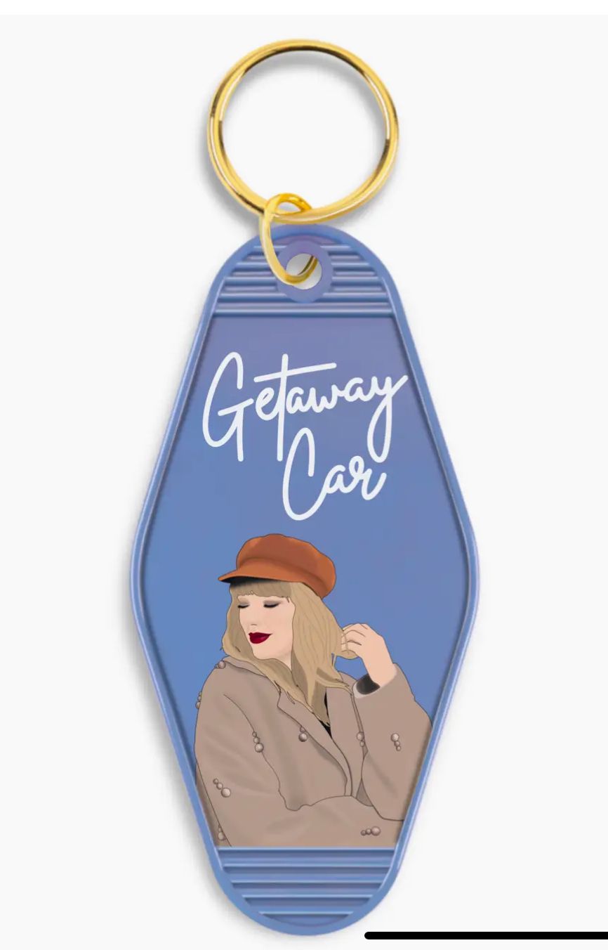 Taylor Swift Getaway Car Motel Keychain