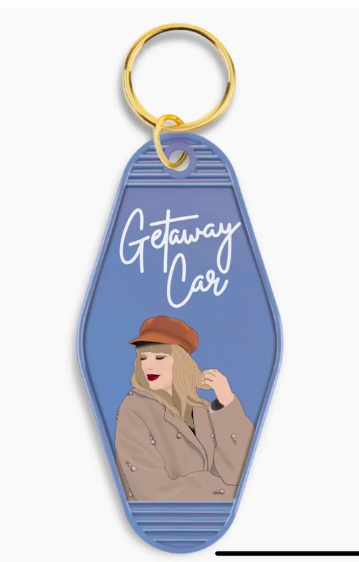 Taylor Swift Getaway Car Motel Keychain