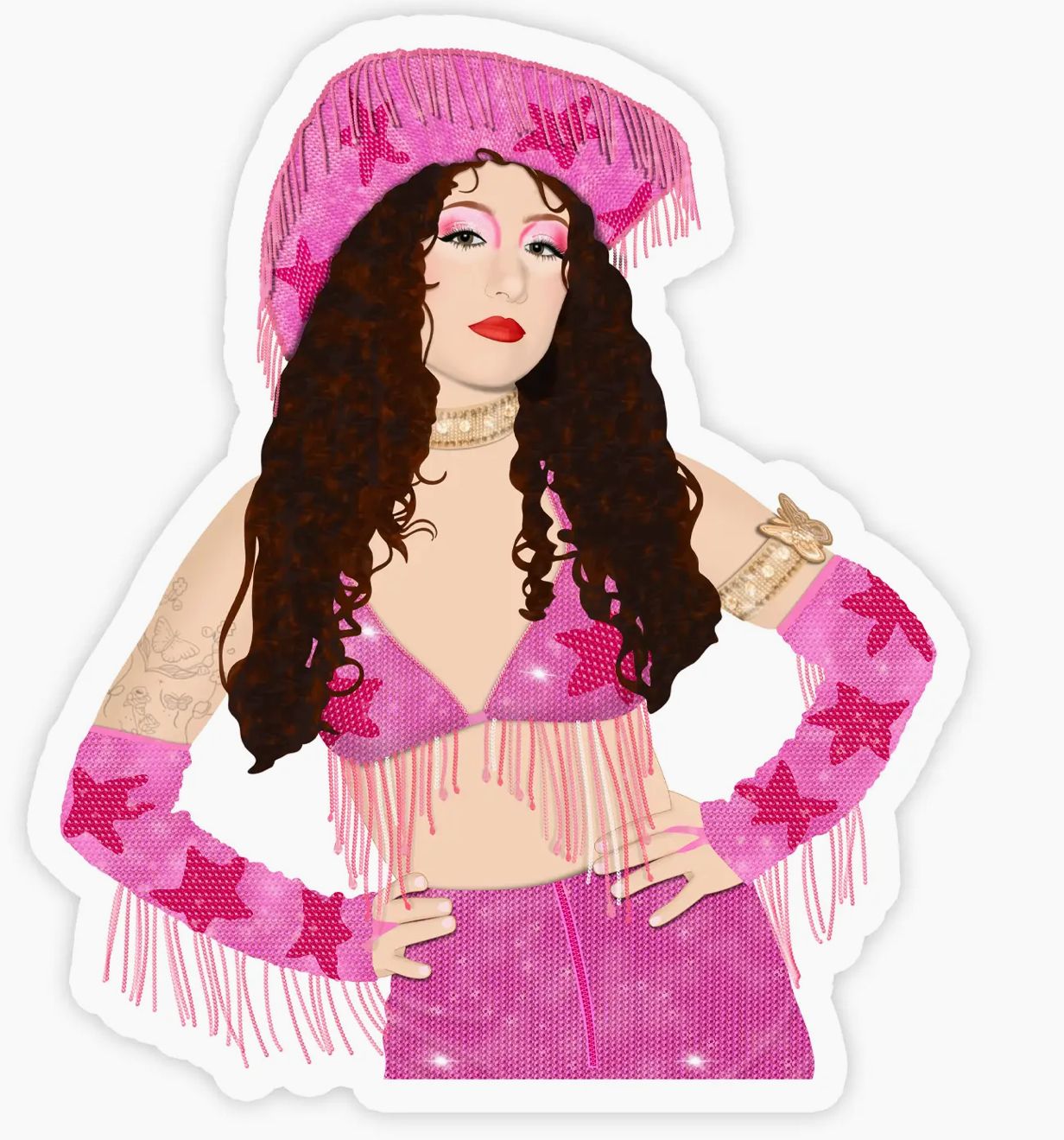Chappell Roan Pink Pony Club Sticker 