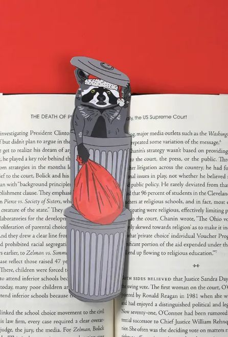 Naughty Raccoon Bookmark