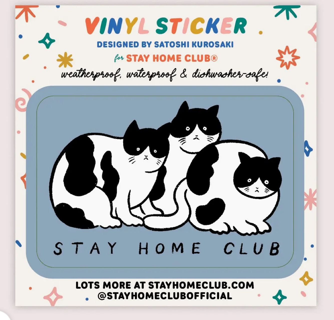 Tuxedo Cats Vinyl Sticker