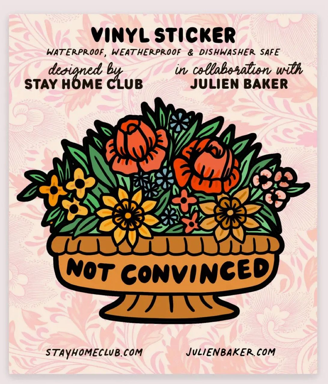 Not Convinced Vinyl Sticker