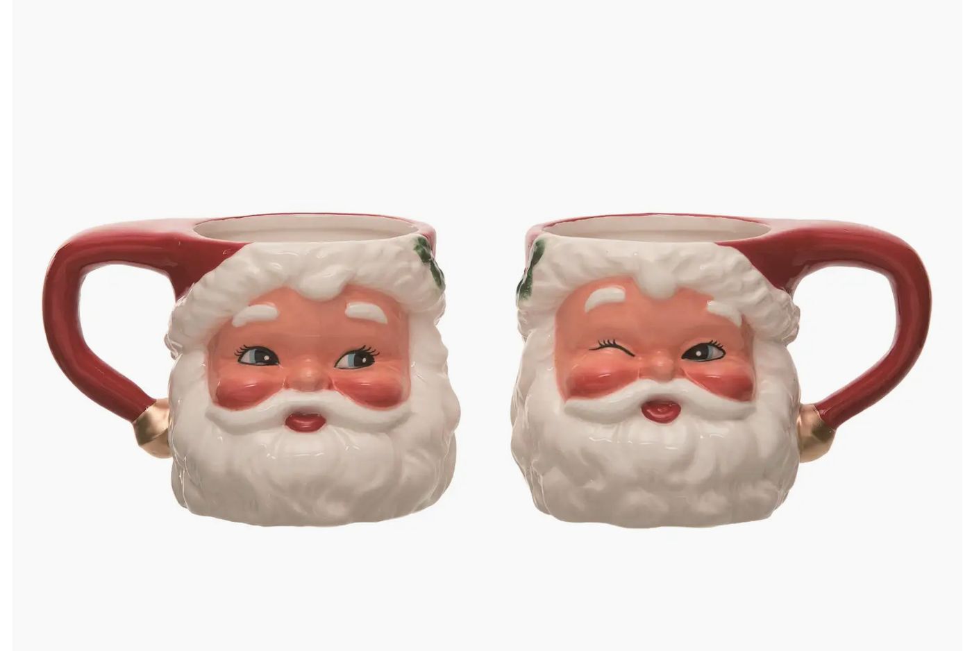 Red Santa Head Mug