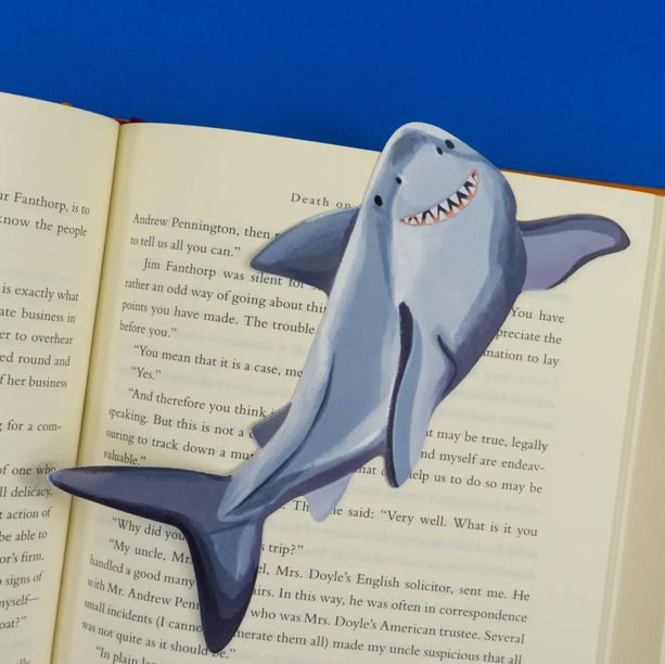 Shark Die-Cut Bookmark