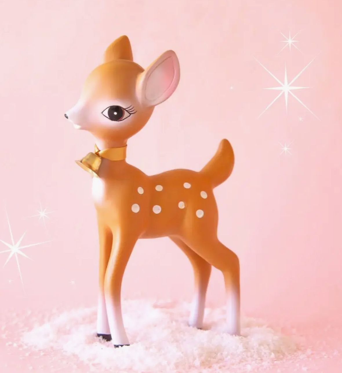 Holiday Retro Deer Figurine, Brown