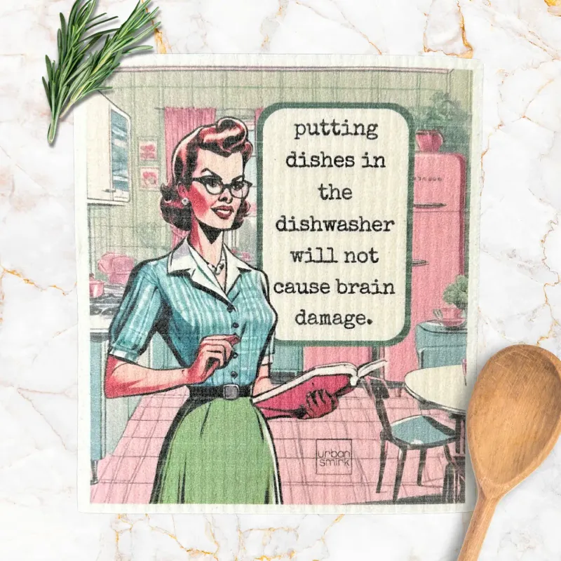 Dishwasher Brain Damage Swedish Dishcloth