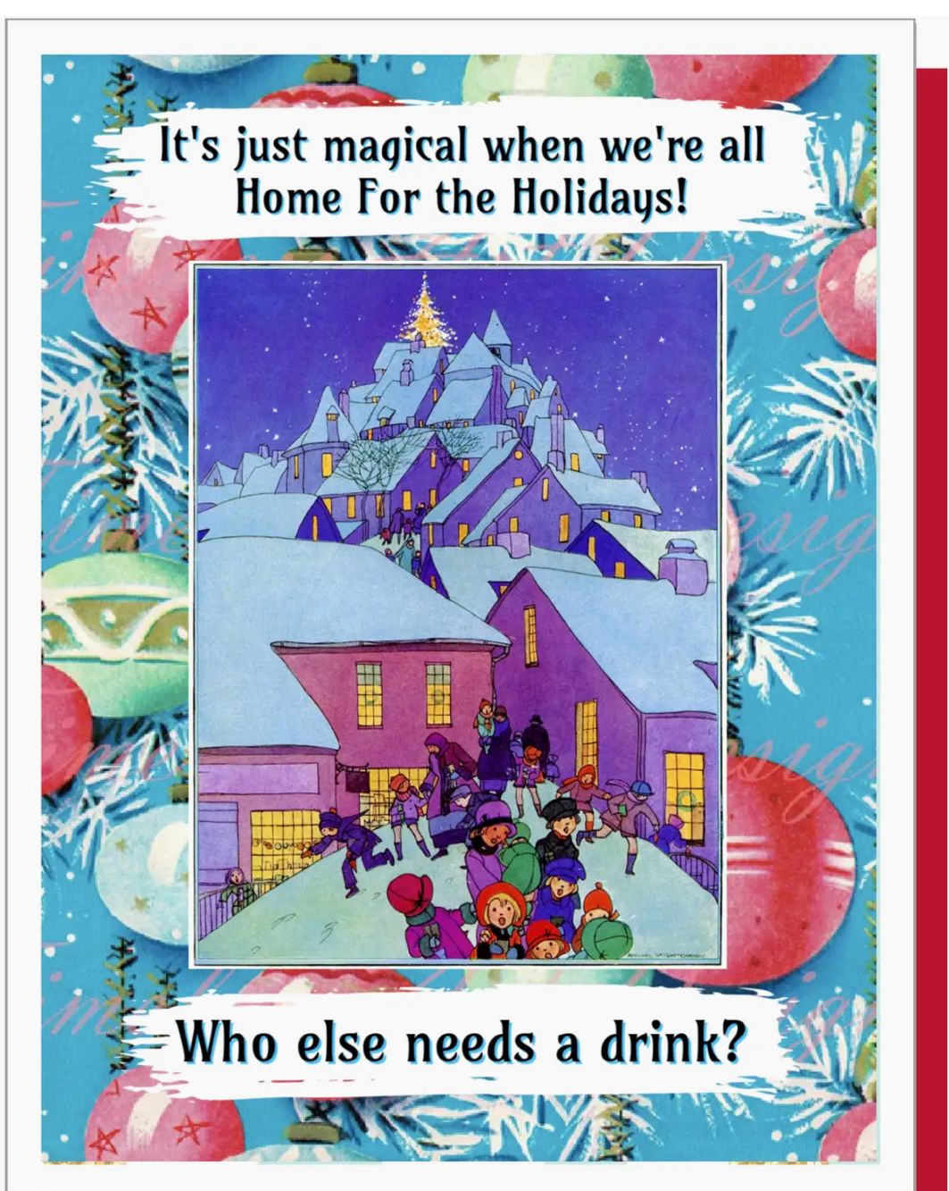 Home for the Holidays Christmas Card