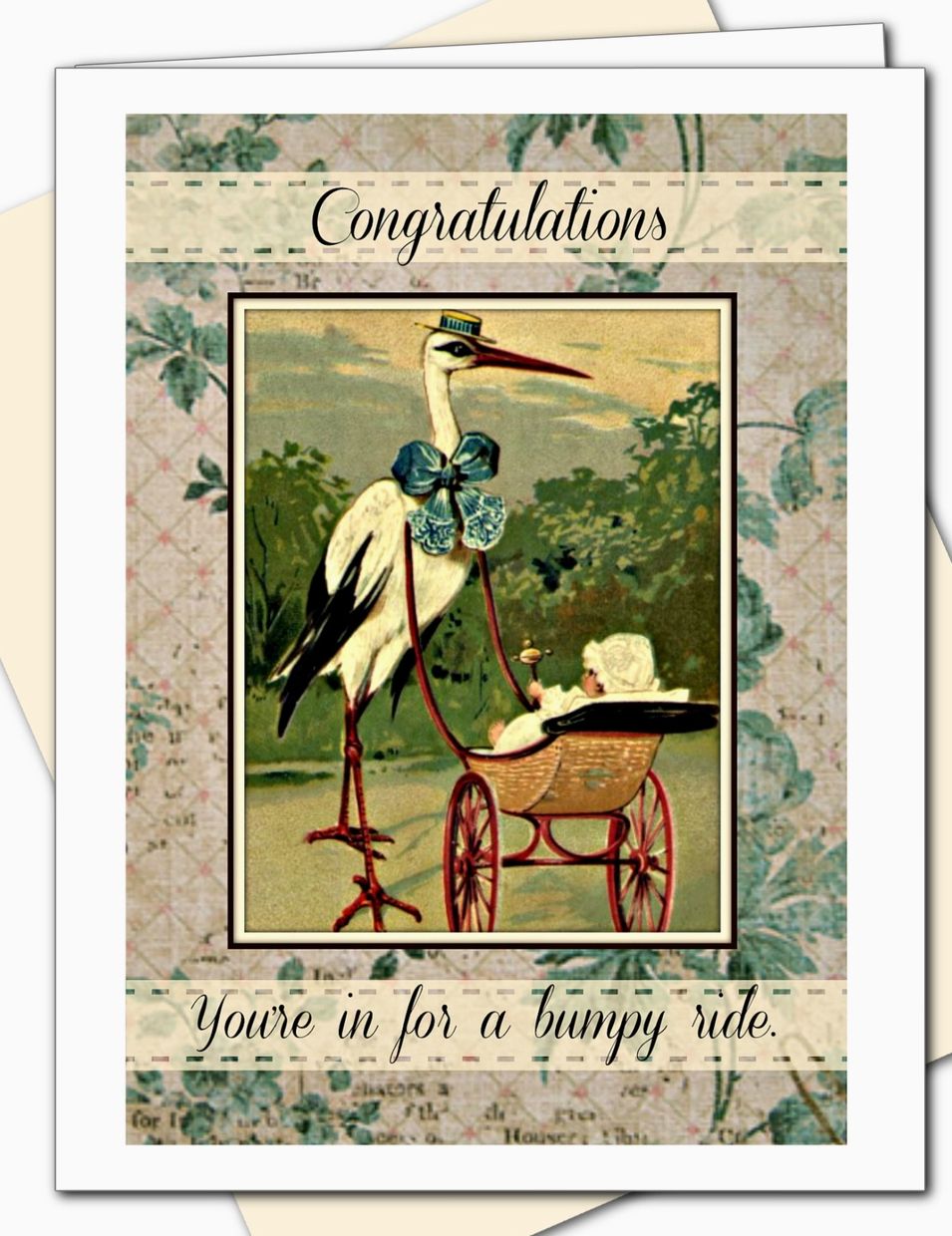 Bumpy Ride New Baby Card