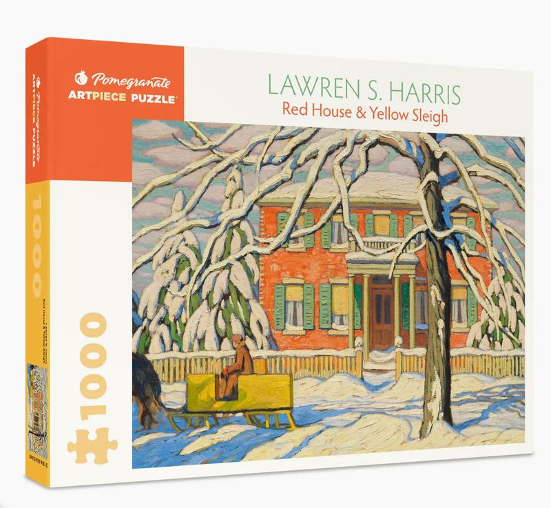 Lawrence Harris: Red and Yellow Sleigh 1000 pc. puzzle