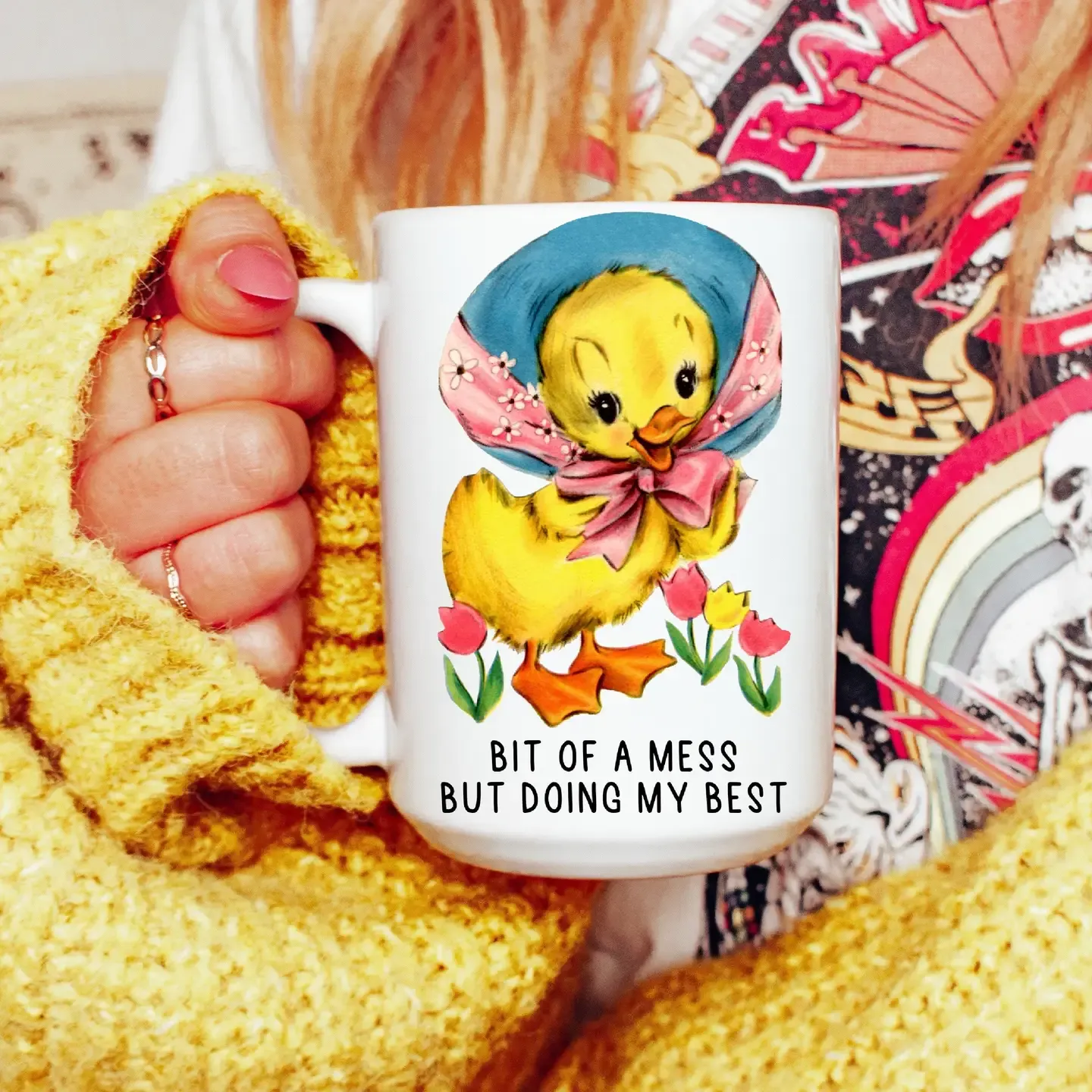 Bit of A Mess But Doing My Best Retro Mug