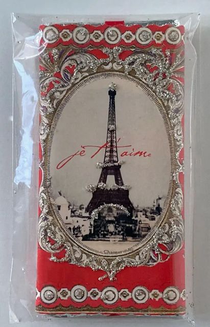 Eiffel Tower in Red Frame Milk Chocolate