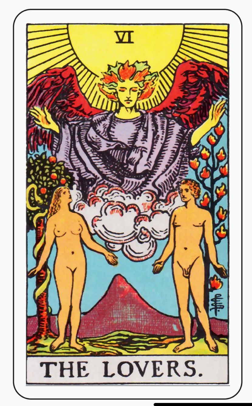 Tarot Sticker - the Lovers