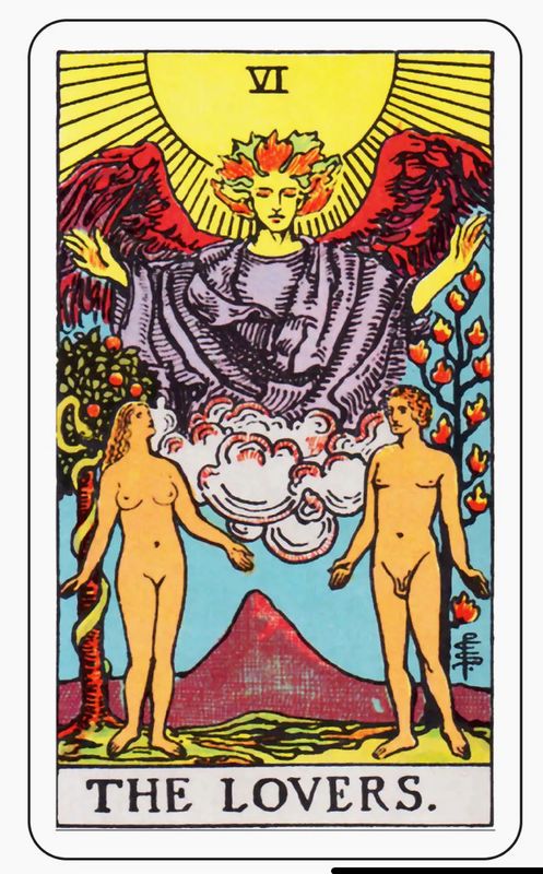 Tarot Sticker - the Lovers