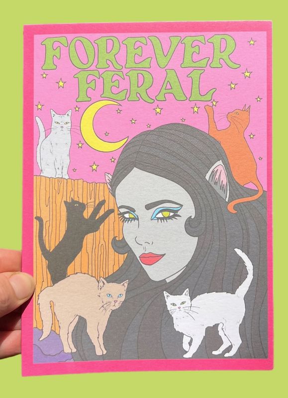 Forever Feral Greeting Card