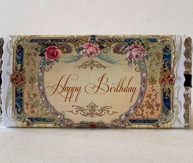 Happy Birthday Framed Dark Chocolate Bar
