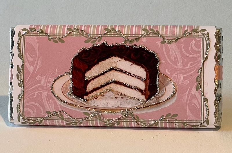 Cake Sliced Dark Chocolate Bar