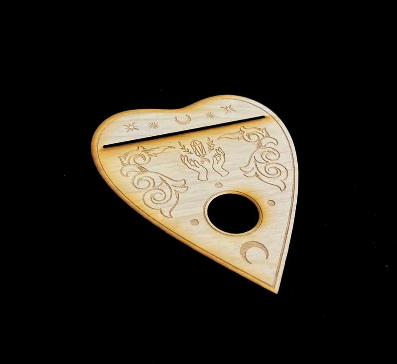 Planchette with Sphere Stand card holder