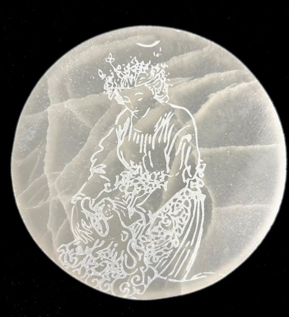 Strength Selenite Charging Plate 10cm