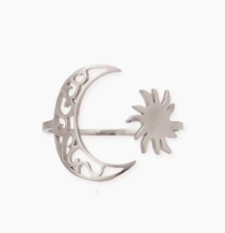 Moonlight Dreams Silver Wrap Ring