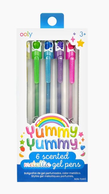 Yummy Yummy Scented Gel Pens - Metallic (Set of 6)