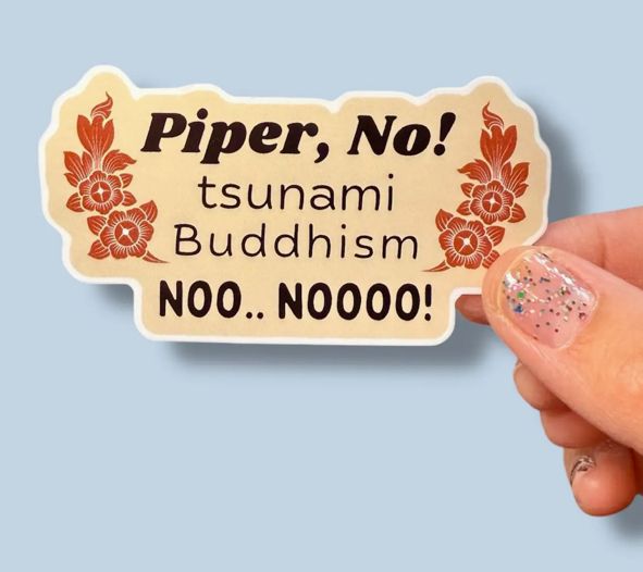 White Lotus Piper No! Vinyl Sticker 