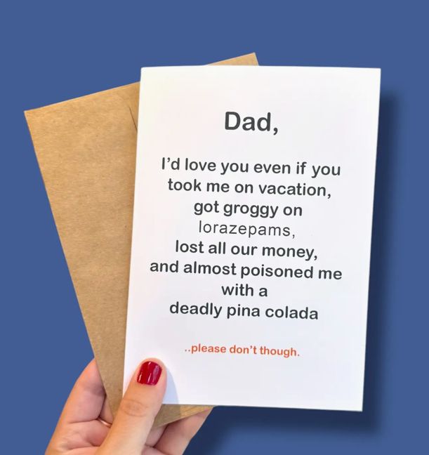 White Lotus Father’s  Day Card 
